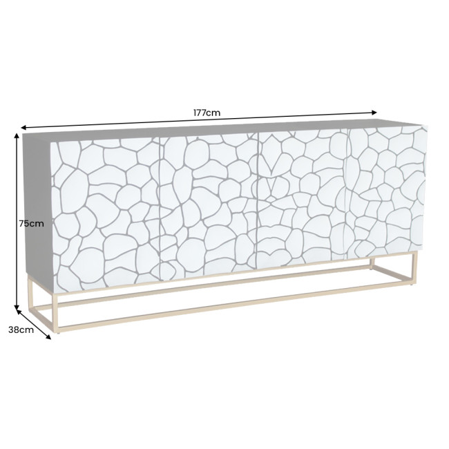 Komoda 44646 177cm Vulcano Drevo Mango