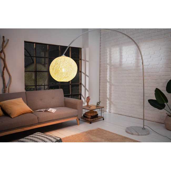 Stojaca lampa 40685 Cocooning 205cm Biela