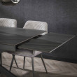 Rozkladací jedálenský stôl 45-29 160/240x90cm Ceramic Australian Black