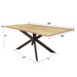 Jedálenský stôl 45-35 200x100cm Dub dyha