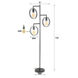 Stojaca lampa 74-83 3L Ring